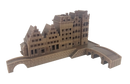 Hemp PLA filament 3d printed Dutch Architecture by MiniWorld3D