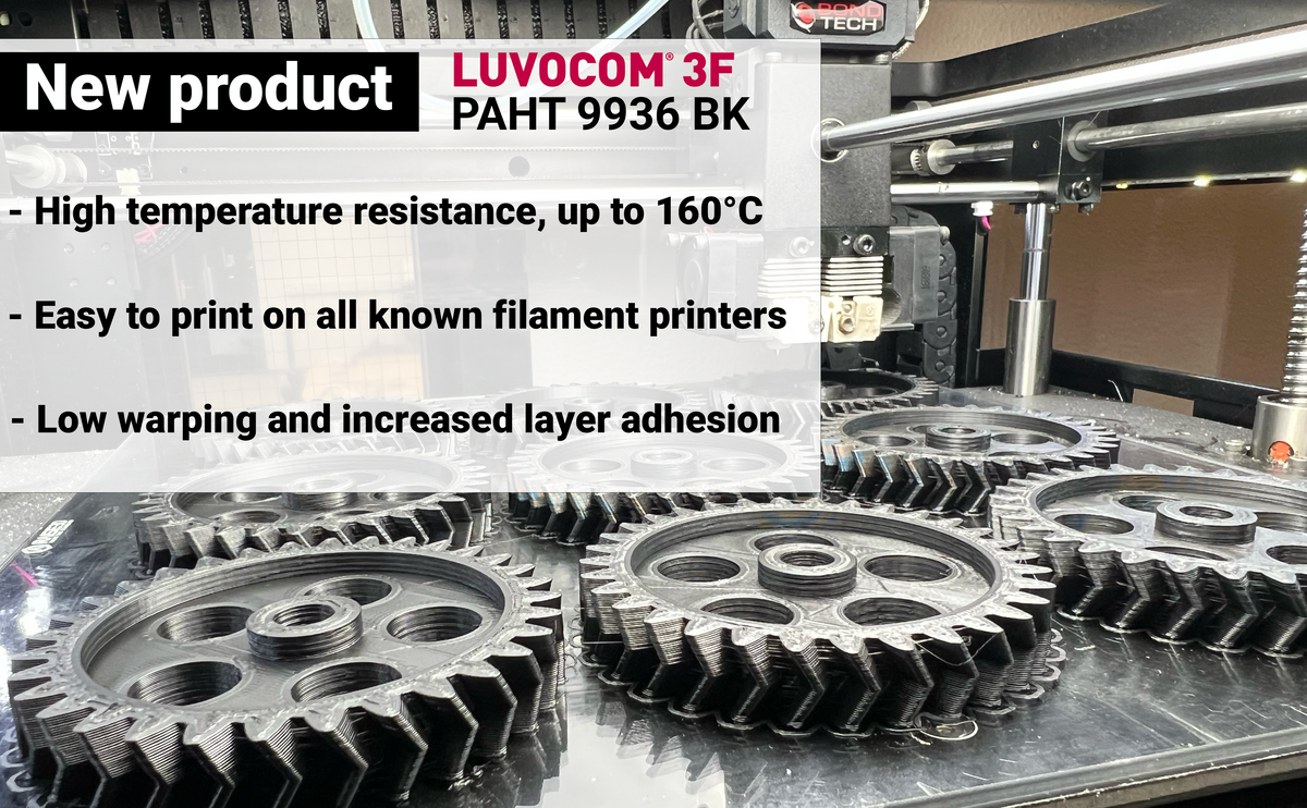 New high performance PA6-based 3D printing filament