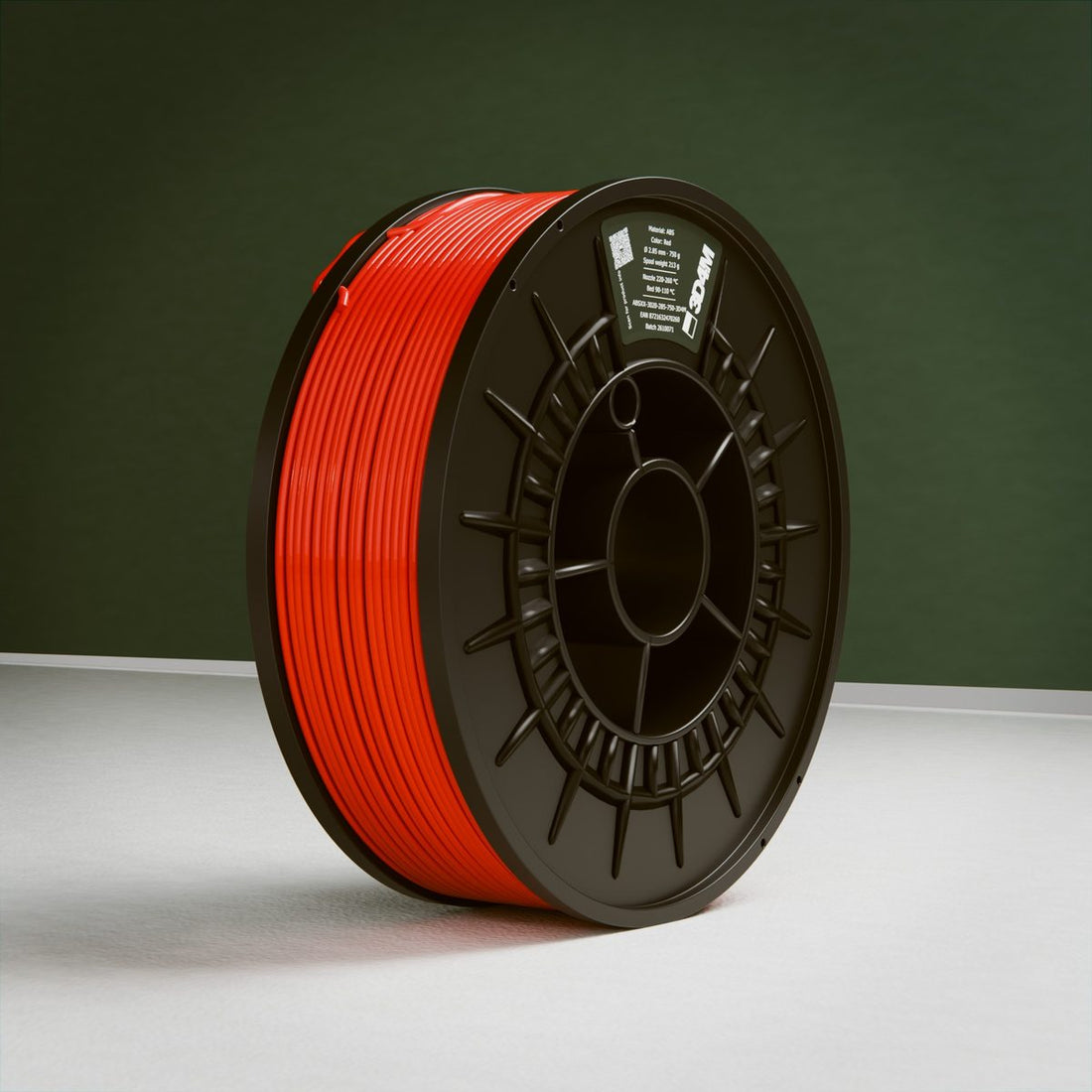 ABS Filament, Red, 750 g, 2.85 mm