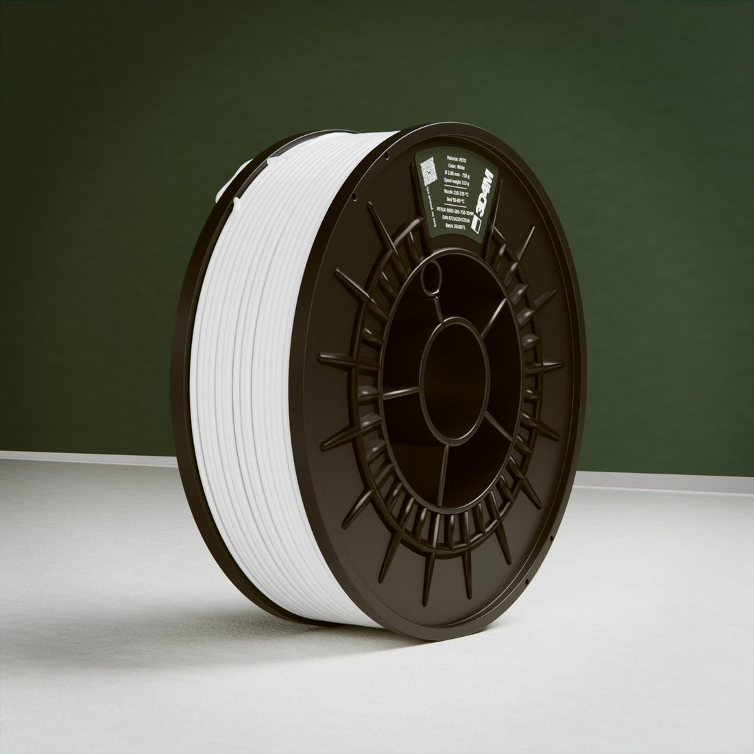 PETG Filament, White, 750 g, 2.85 mm