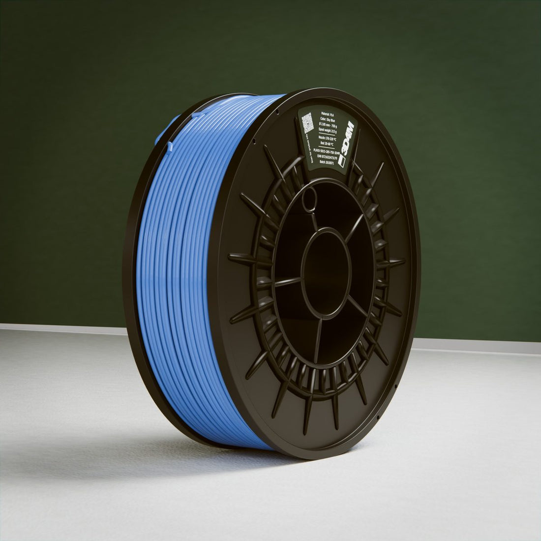 PLA Filament, Sky Blue, 750 g, 2.85 mm