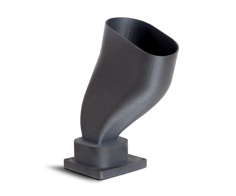 3D printed exhaust for Racing Motor Bike PEEK CF