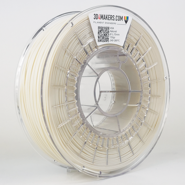 ASA Filament 3D printing Natural 3D4Makers