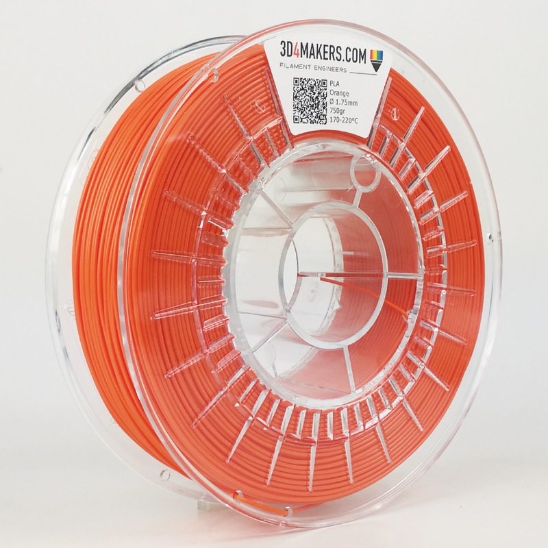 PLA Filament 3d printing Orange 3D4Makers