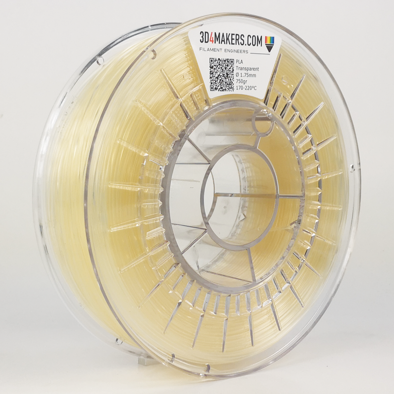 PLA Filament 3d printing Transparent 3D4Makers